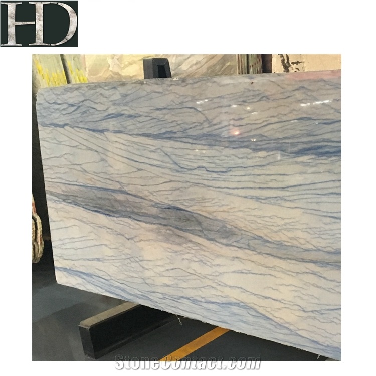 Polished Grand Skylight Blue Marble Stone Slab
