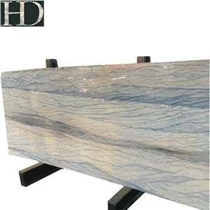 Polished Grand Skylight Blue Marble Stone Slab