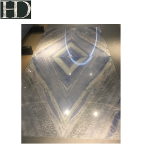 Polished Grand Skylight Blue Marble Stone Slab