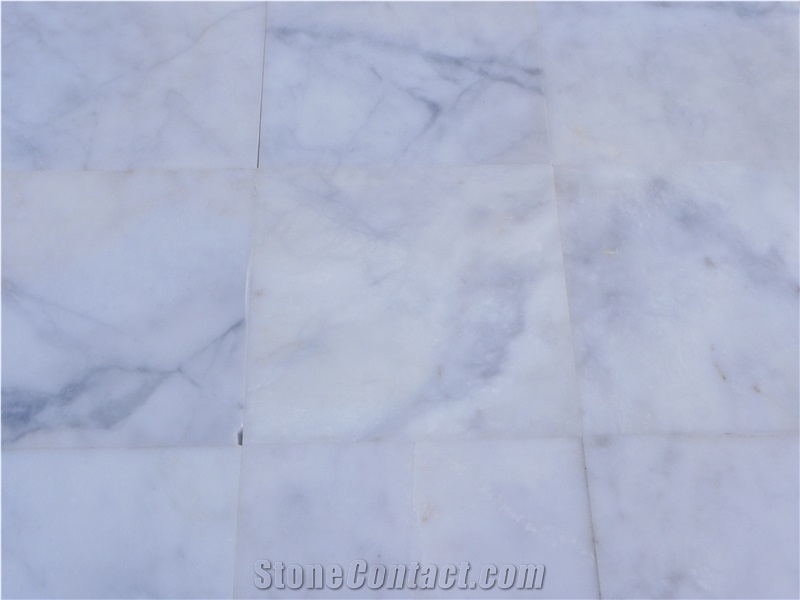 Afyon White Arcobaleno Marble Tiles