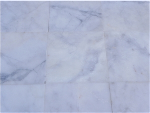 Afyon White Arcobaleno Marble Tiles