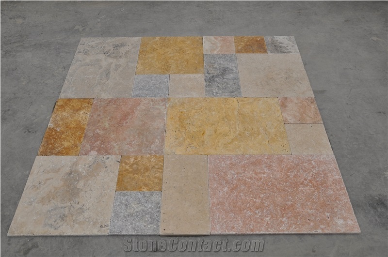 Multicolor Travertine Tiles