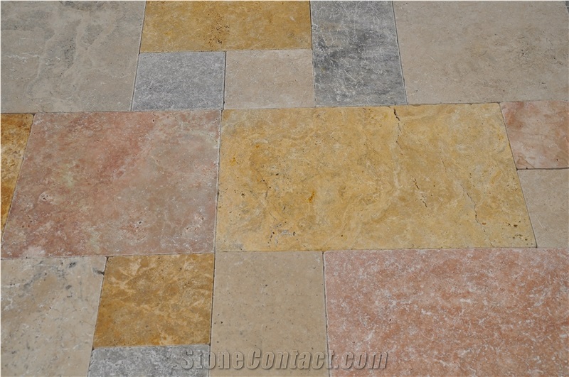 Multicolor Travertine Tiles