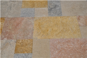 Multicolor Travertine Tiles