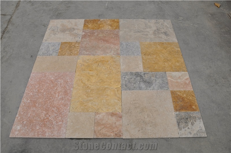 Multicolor Travertine Tiles