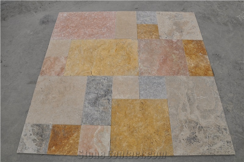 Multicolor Travertine Tiles