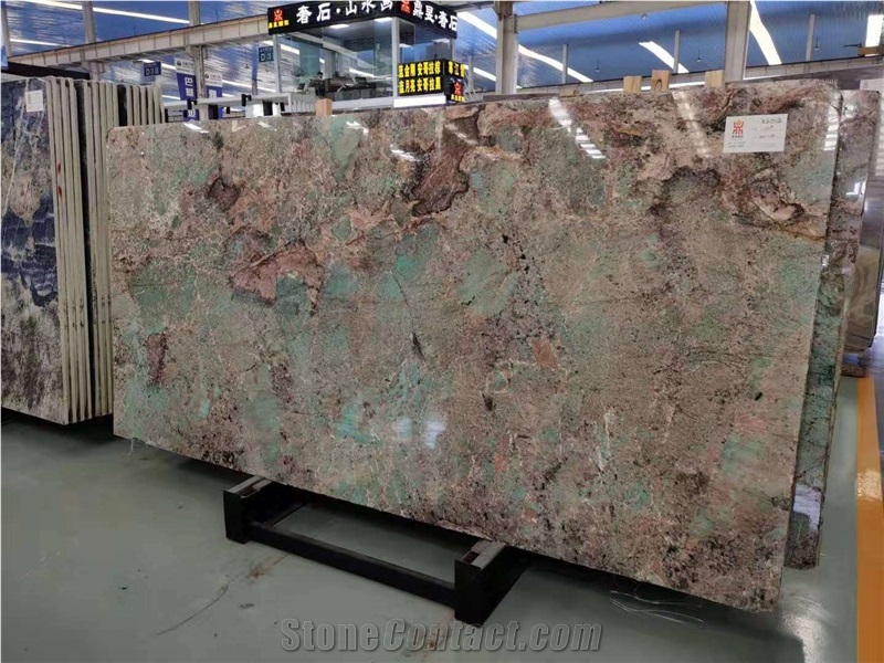 Amazonita Slabs Granite Brazil Green Wall Tiles