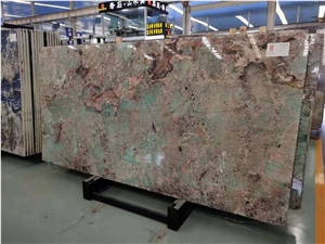 Amazonita Slabs Granite Brazil Green Wall Tiles
