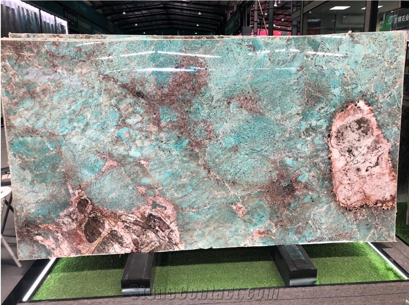 Amazonita Slabs Granite Brazil Green Wall Tiles