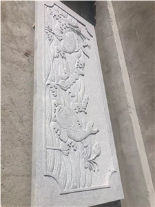 Granite Railing Carving Sculpture Garder Use