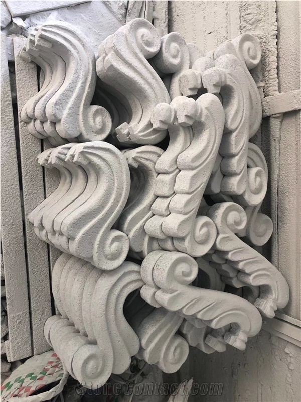 Granite Railing Carving Sculpture Garder Use