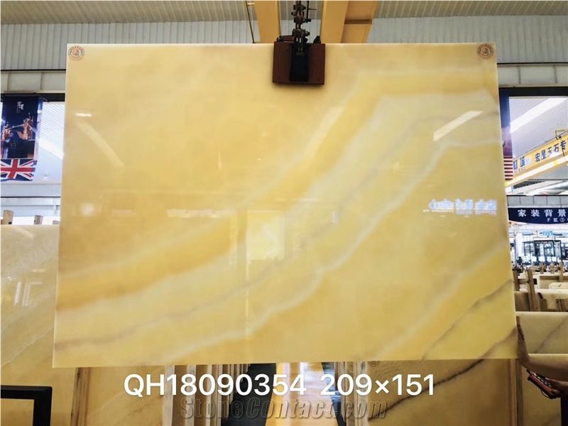 Lb Perfect Peach Onyx Yellow Onix Slab in China