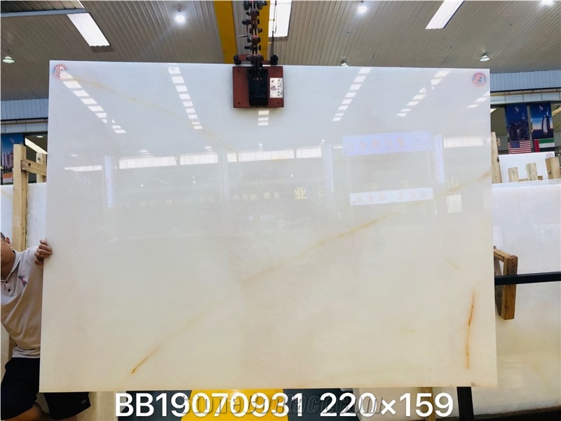 Pakistan Pure White Onyx a Grade Onyx Slab Tile