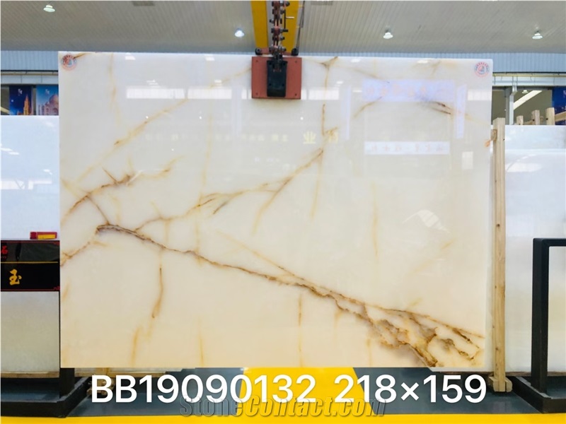 Pakistan Pure White Onyx a Grade Onyx Slab Tile