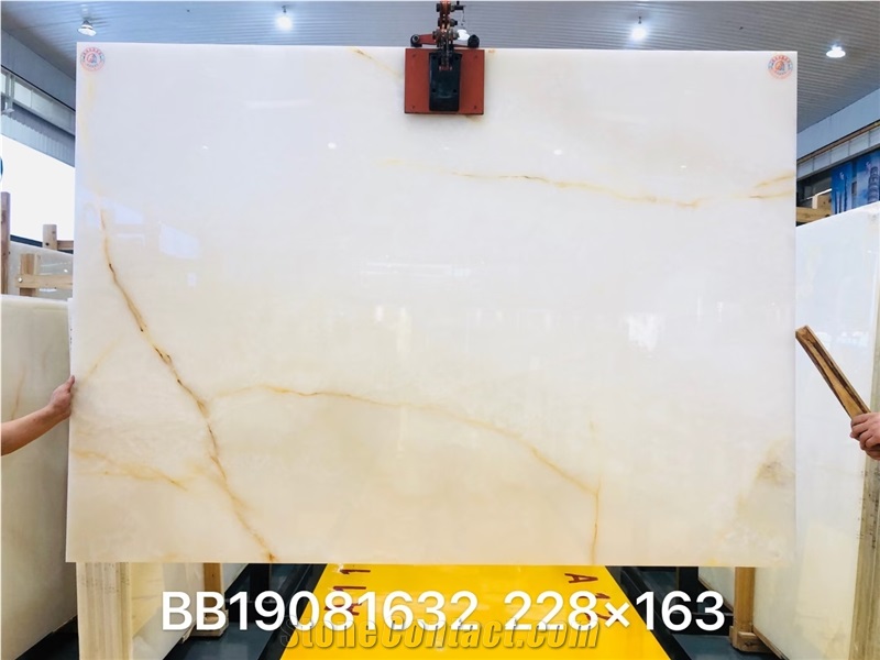 Pakistan Pure White Onyx a Grade Onyx Slab Tile