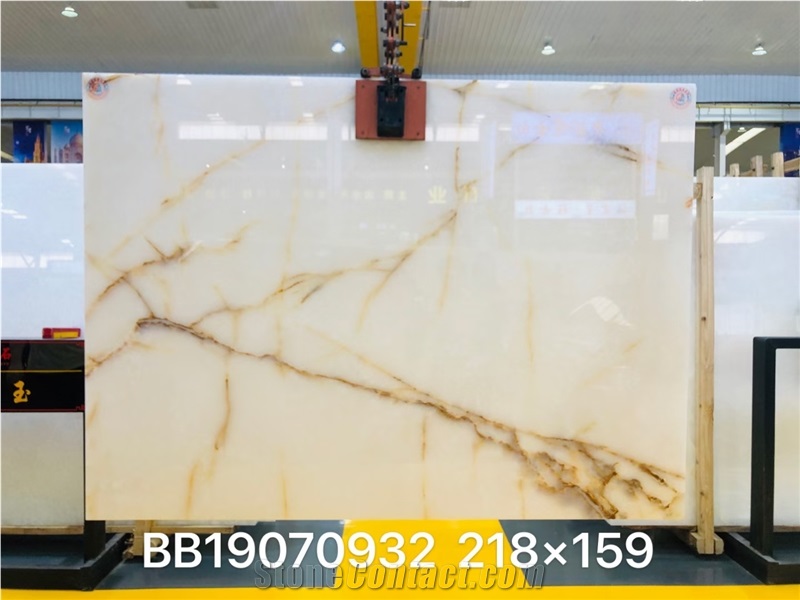 Pakistan Pure White Onyx a Grade Onyx Slab Tile