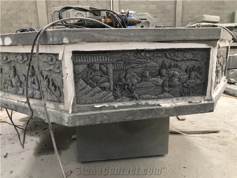 Reilf Granite Carving Sculpture Outdoor Wall Use