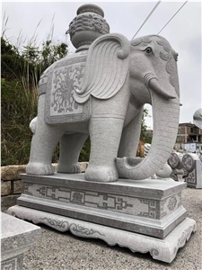 There M Height Granite Elephant Sculpture Statu