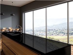 Absolute Black Granite Prefab Kitchen Countertops
