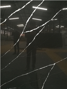 Black Countertop Artificial Quartz Stone Slabs