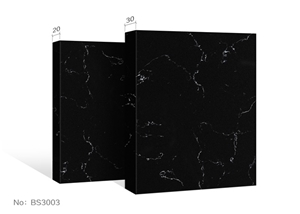 Black Dark Quartz Slabs Cut-To-Size Quartz