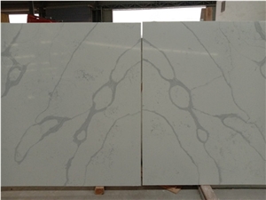 Bookmatched Calacatta Quartz Slabs for Countertops