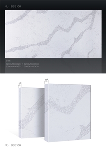 Calacatta Quartz Slab for Bathroom Countertop