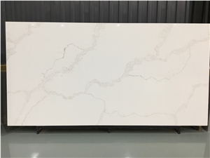 Calacatta White Quartz Slab for Countertop
