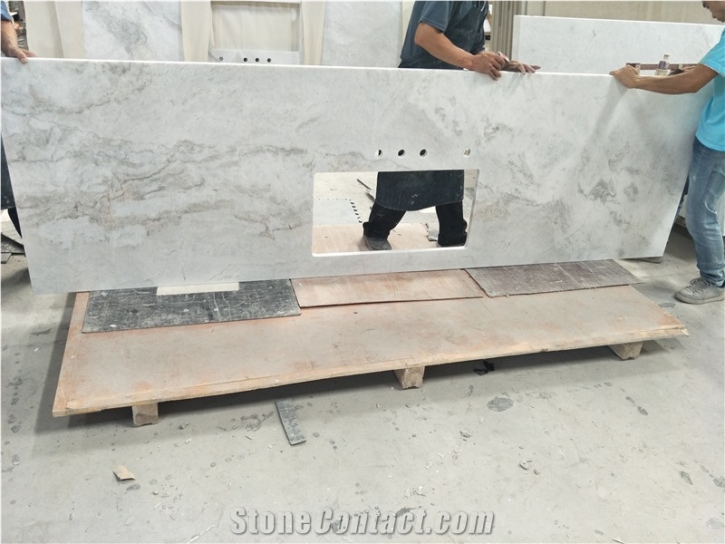 China Calacatta White Marble Slabs for Kitchen Countertops,Island Tops