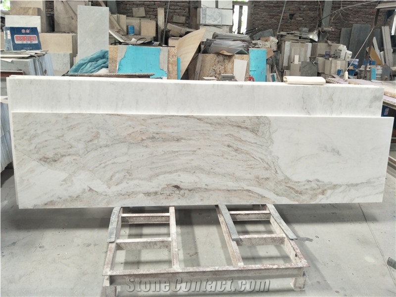 China Calacatta White Marble Slabs for Kitchen Countertops,Island Tops