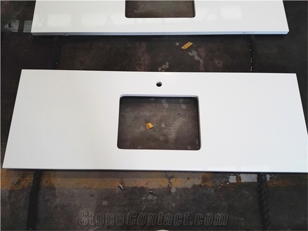 China Customized Vanity Countertops Quartz Stone
