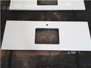 China Customized Vanity Countertops Quartz Stone