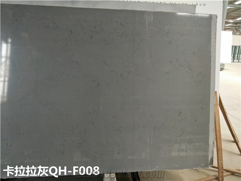 China Price Artificial Stone Calacatta Grey Slabs