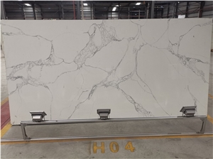 Chinese Cheap Quartz Slabs Tiles White Stone