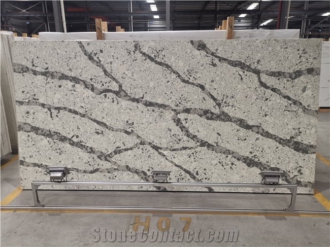 Chinese Cheap Quartz Slabs Tiles White Stone