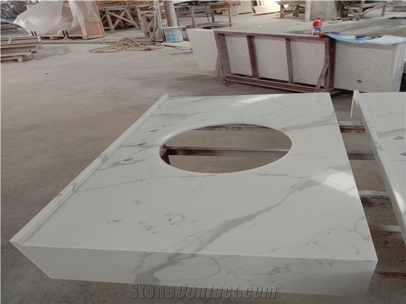 Customized Artificial Stone Quartz Vanity Tops