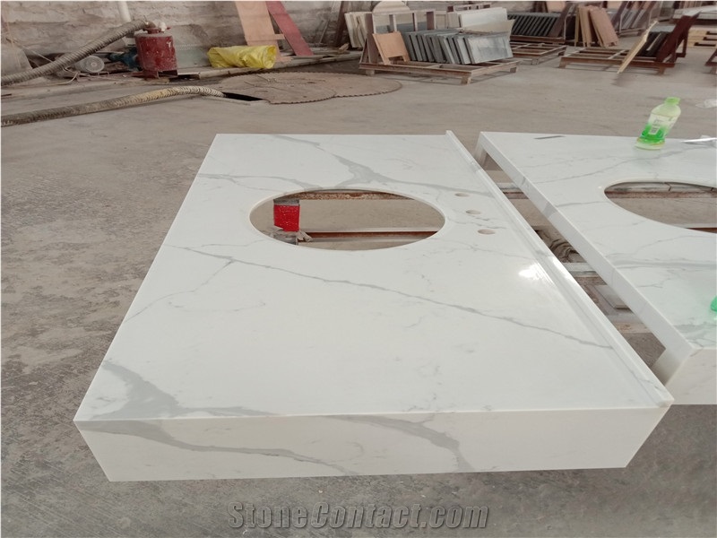Customized Artificial Stone Quartz Vanity Tops