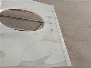 Customized Artificial Stone Quartz Vanity Tops