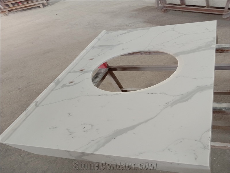 Customized Artificial Stone Quartz Vanity Tops