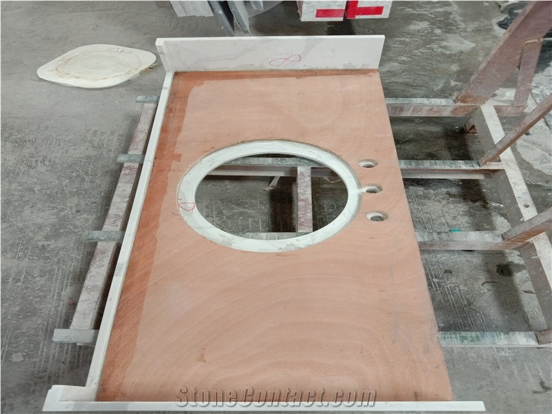 Customized Artificial Stone Quartz Vanity Tops