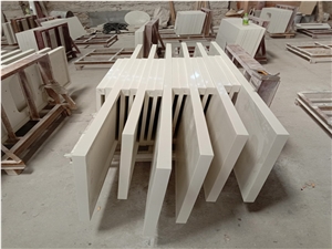 Customized White Quartz Kitchentop Island Top