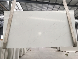 Cut-To-Size Calacatta Quartz Kitchen Countertops