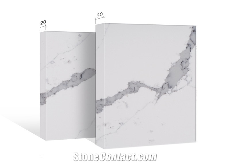 Engineered White Quartz Stone Slab