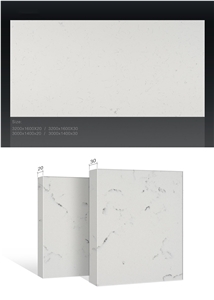 Engineered White Quartz Stone Slab