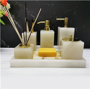Goldtop Bath Stone Bathroom Sets White Onyx Goldtop Bath Stone Bathroom Sets White Onyx