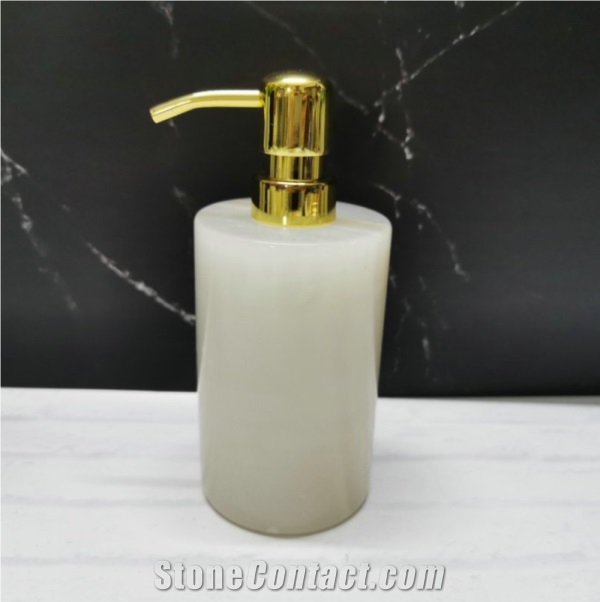 Goldtop Bath Stone Bathroom Sets White Onyx