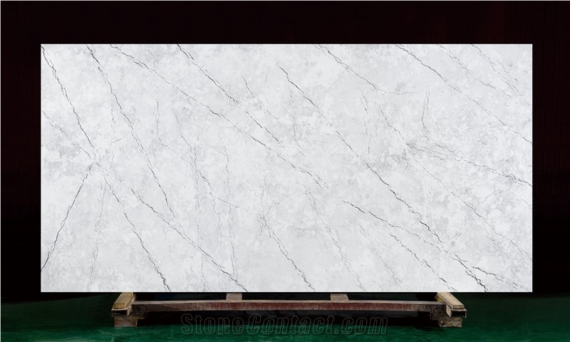 Grey Quartz Slabs for Bathroom