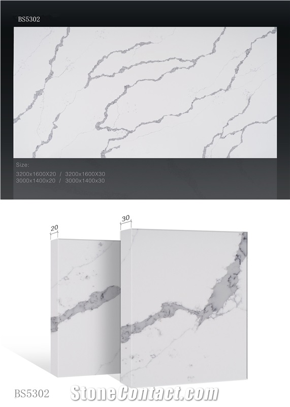 Home Decoration Artificial Quartz Slabs for Countertop