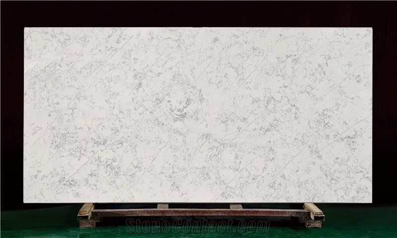 Hot Sale White Calacatta Quartz Slabs
