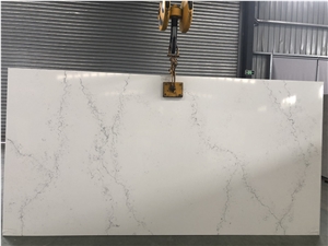 Hot Sale White Calacatta Quartz Slabs